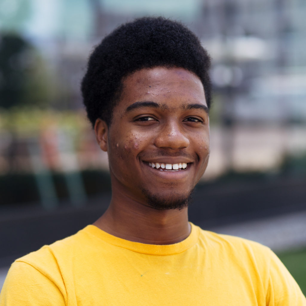 smiling young Black man