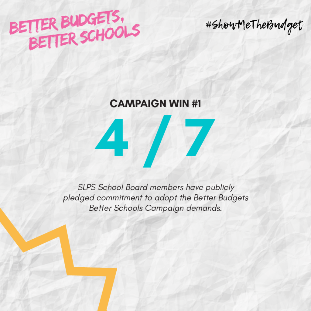 Better Budgets Better Schools campaign wins #1 graphic