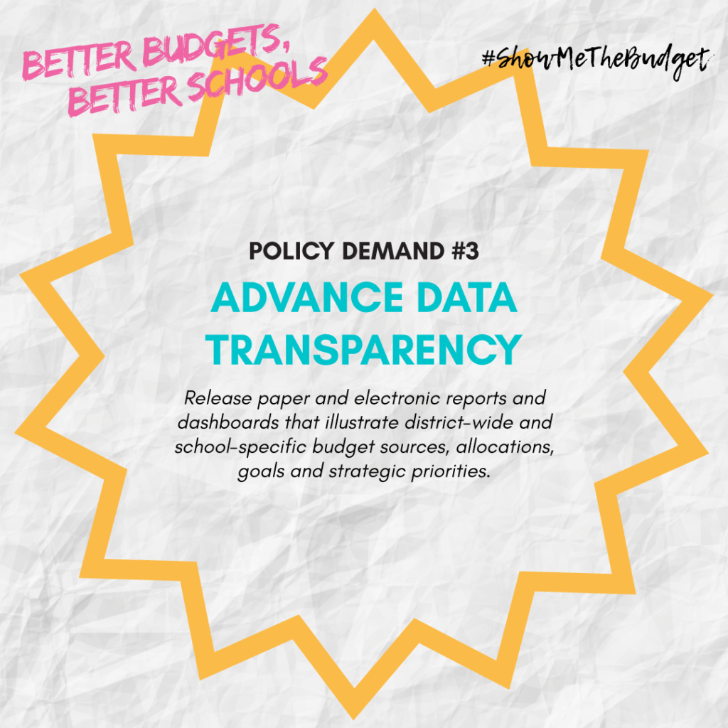 Better Budgets Better Schools policy demands #3 graphic