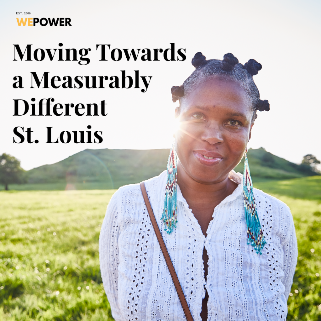 WEPOWER slogan with smiling Black woman